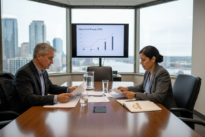 Safety officials review crime reduction strategies