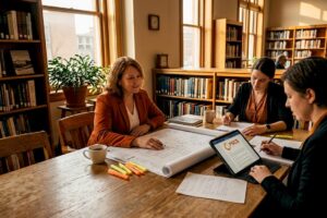 Municipal team reviewing EMS system plans