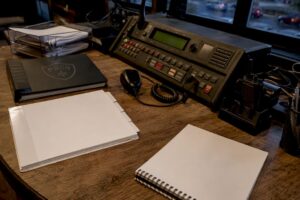 Emergency operations center radio and ICS manuals