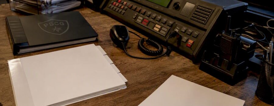 Emergency operations center radio and ICS manuals