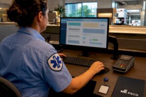 Municipal EMS subscription enrollment workstation