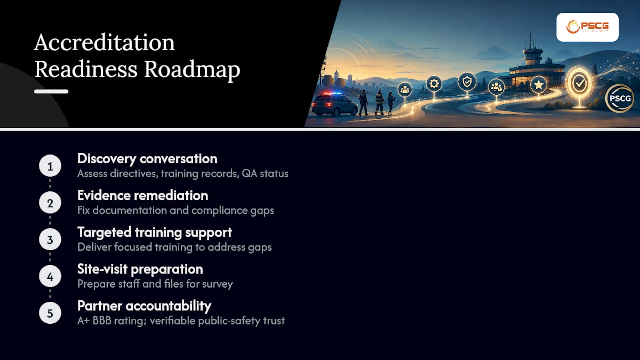 How Thepscgroup Approaches Accreditation Readiness — overview diagram