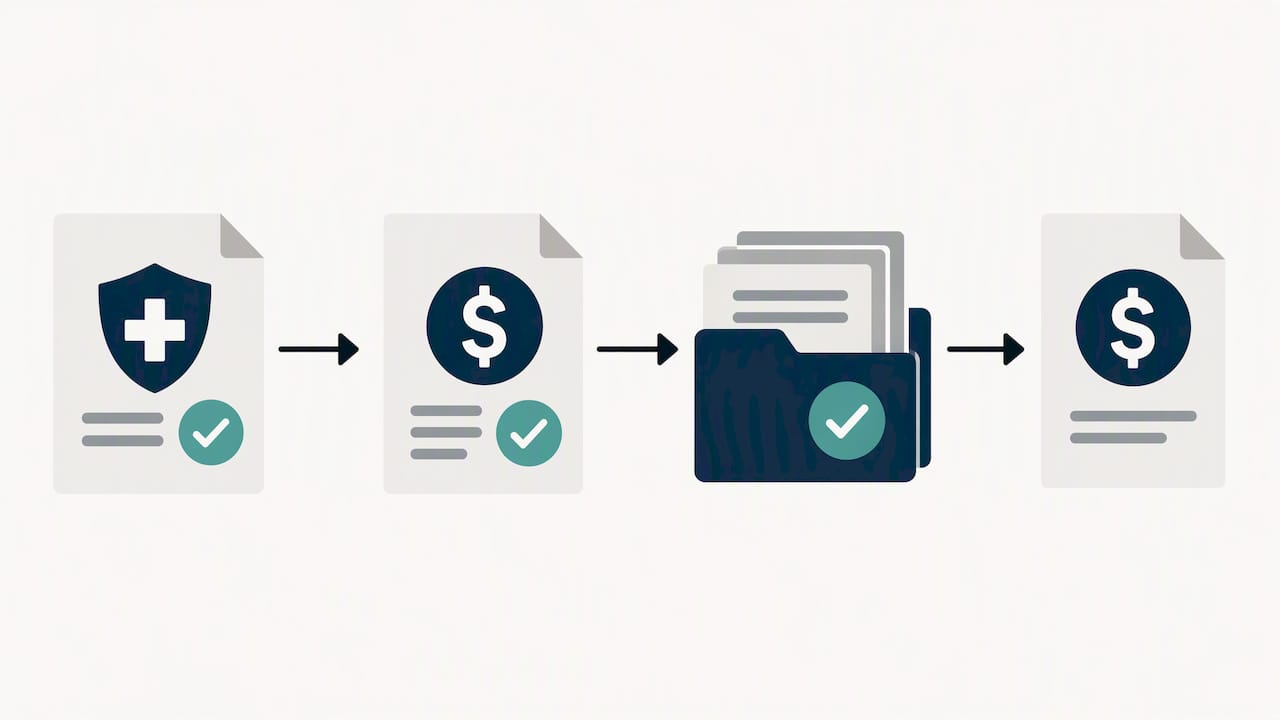Patient account checks before collection