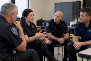EMS clinicians share a post-call debrief