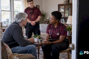 EMS clinician discussing refusal with patient